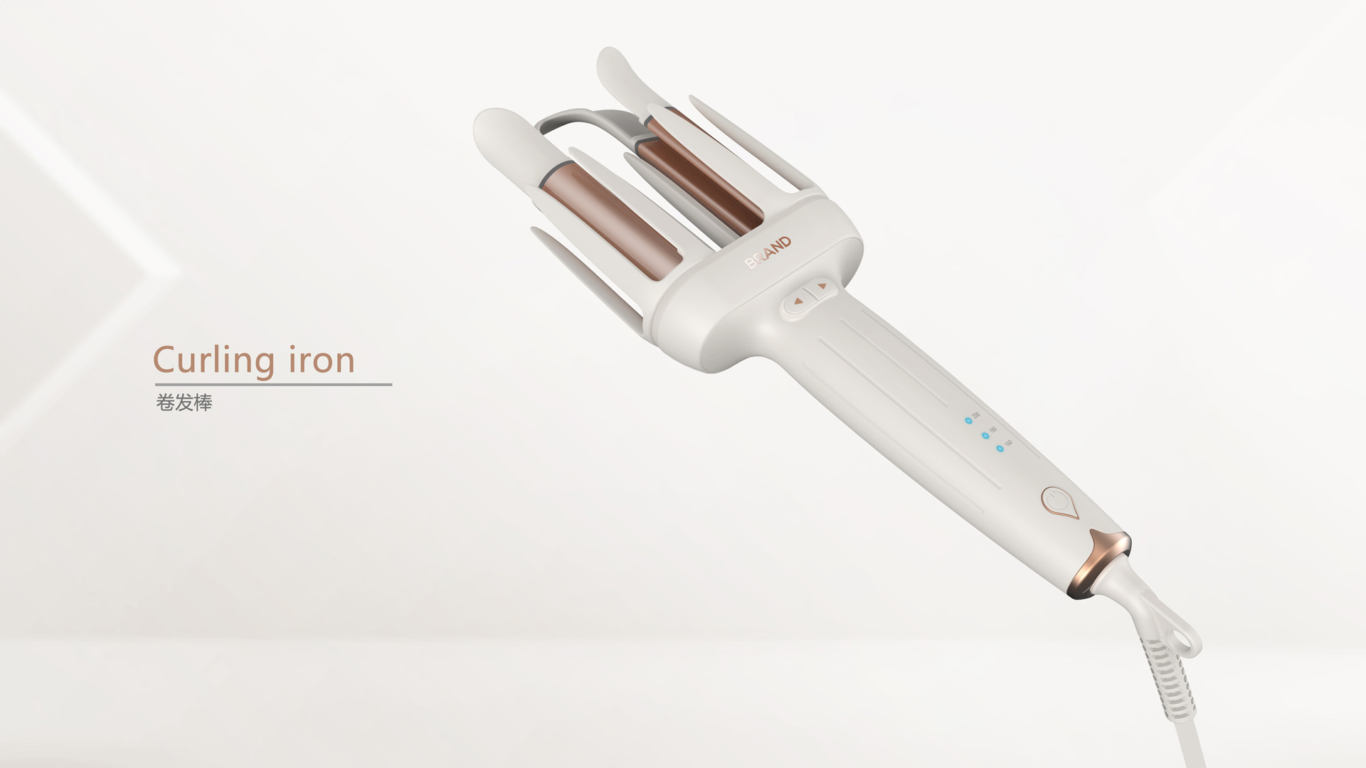 Double-ended curling iron
