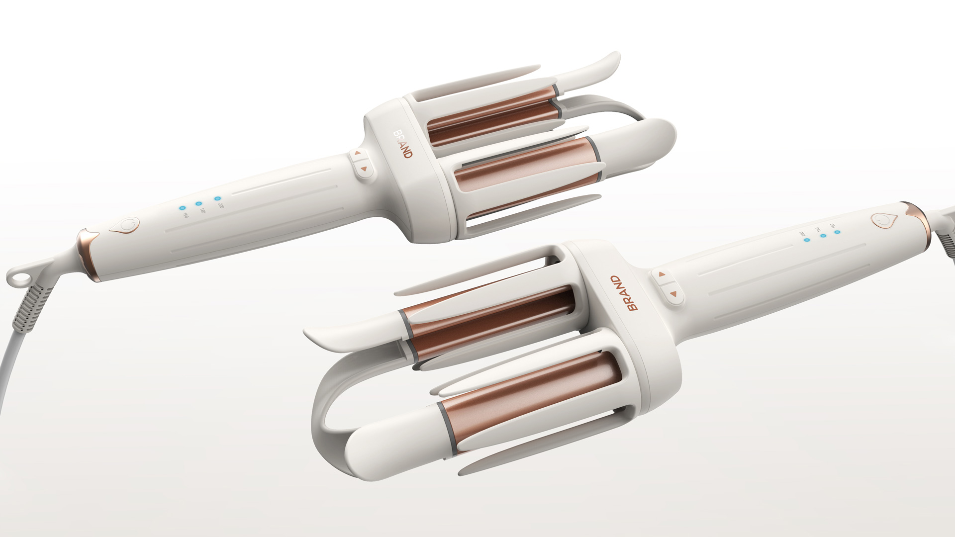 Double-ended curling iron