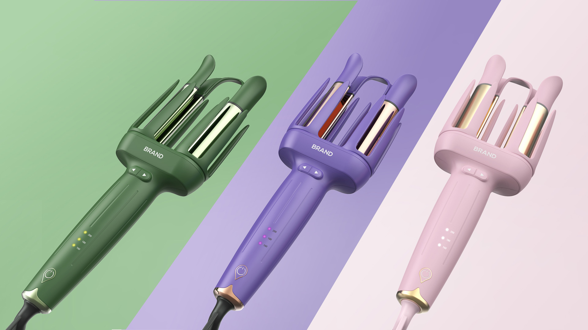 Double-ended curling iron