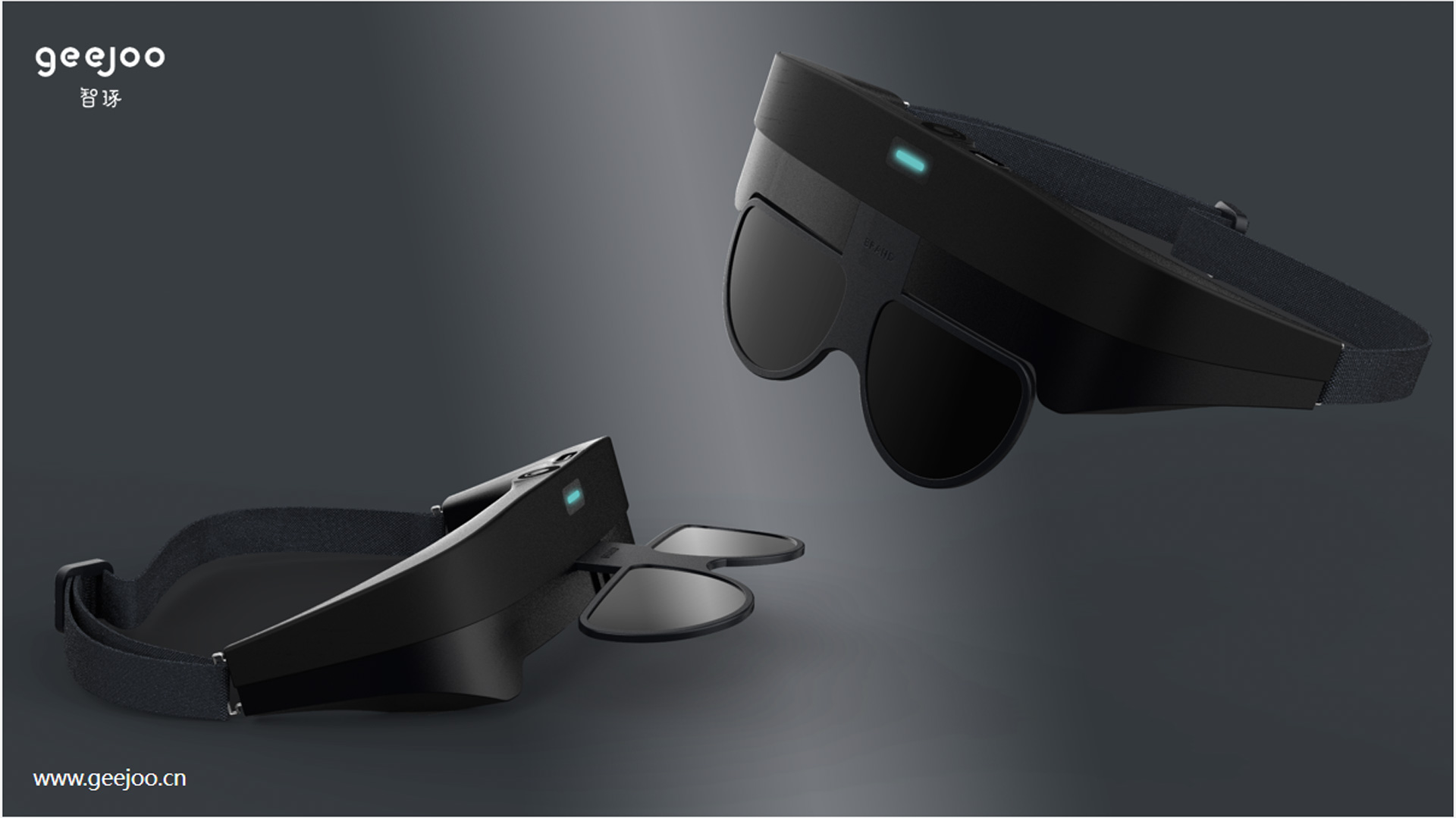 Electronic flip glasses
