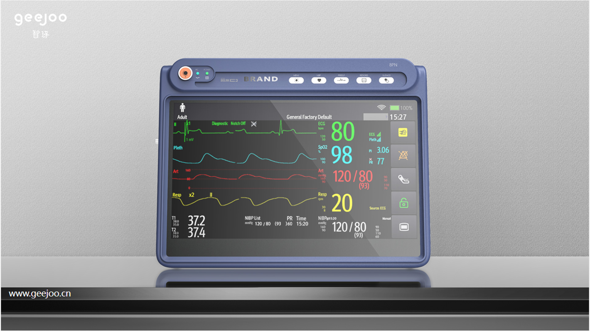 ICU vital signs monitor