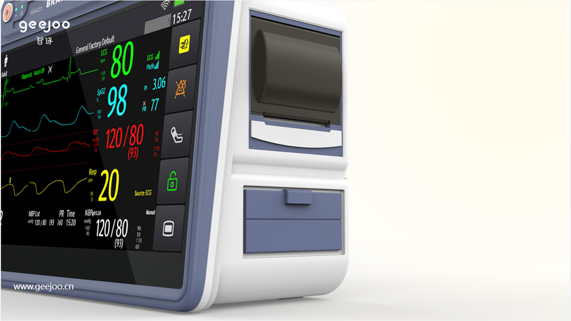 ICU vital signs monitor
